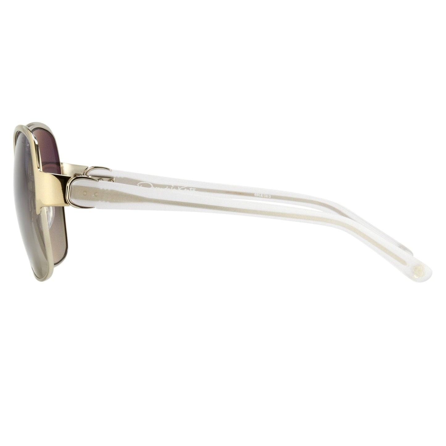 Oscar De La Renta Sunglasses Oversized Silver Light Oyster and Grey