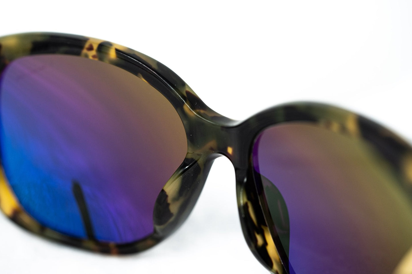 Oscar De La Renta Sunglasses Oversized Acetate Tortoise Shell and Grey