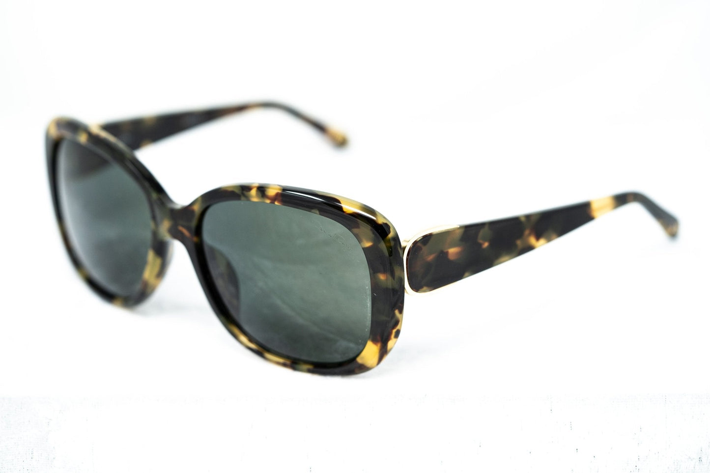 Oscar De La Renta Sunglasses Oversized Acetate Tortoise Shell and Grey