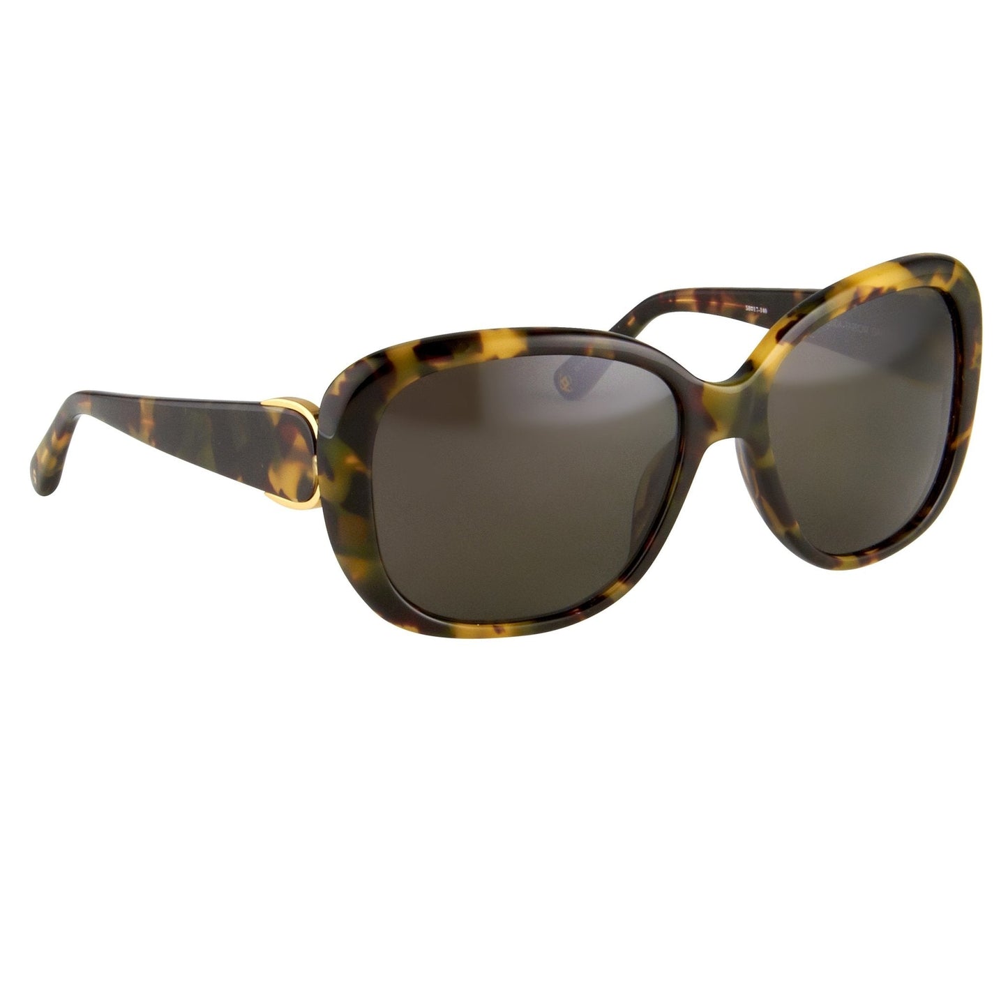 Oscar De La Renta Sunglasses Oversized Acetate Tortoise Shell and Grey