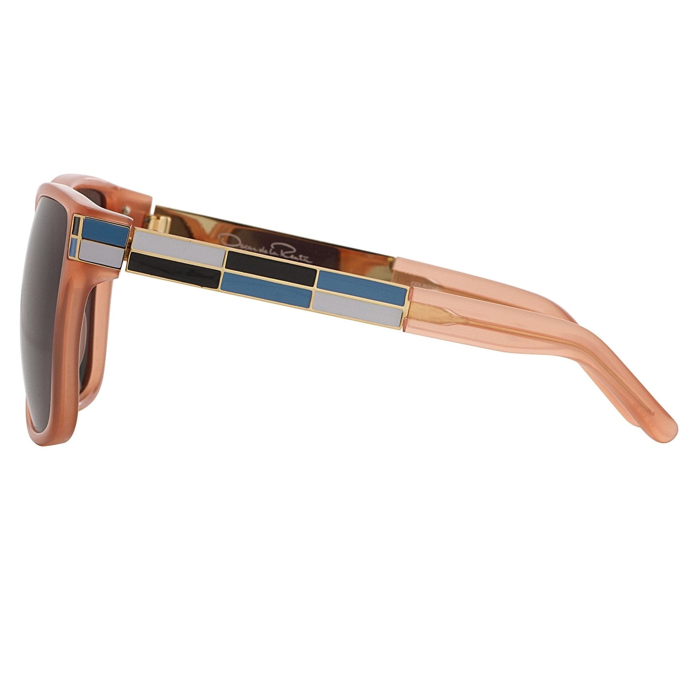 Oscar De La Renta Sunglasses Oversized Orange and Green