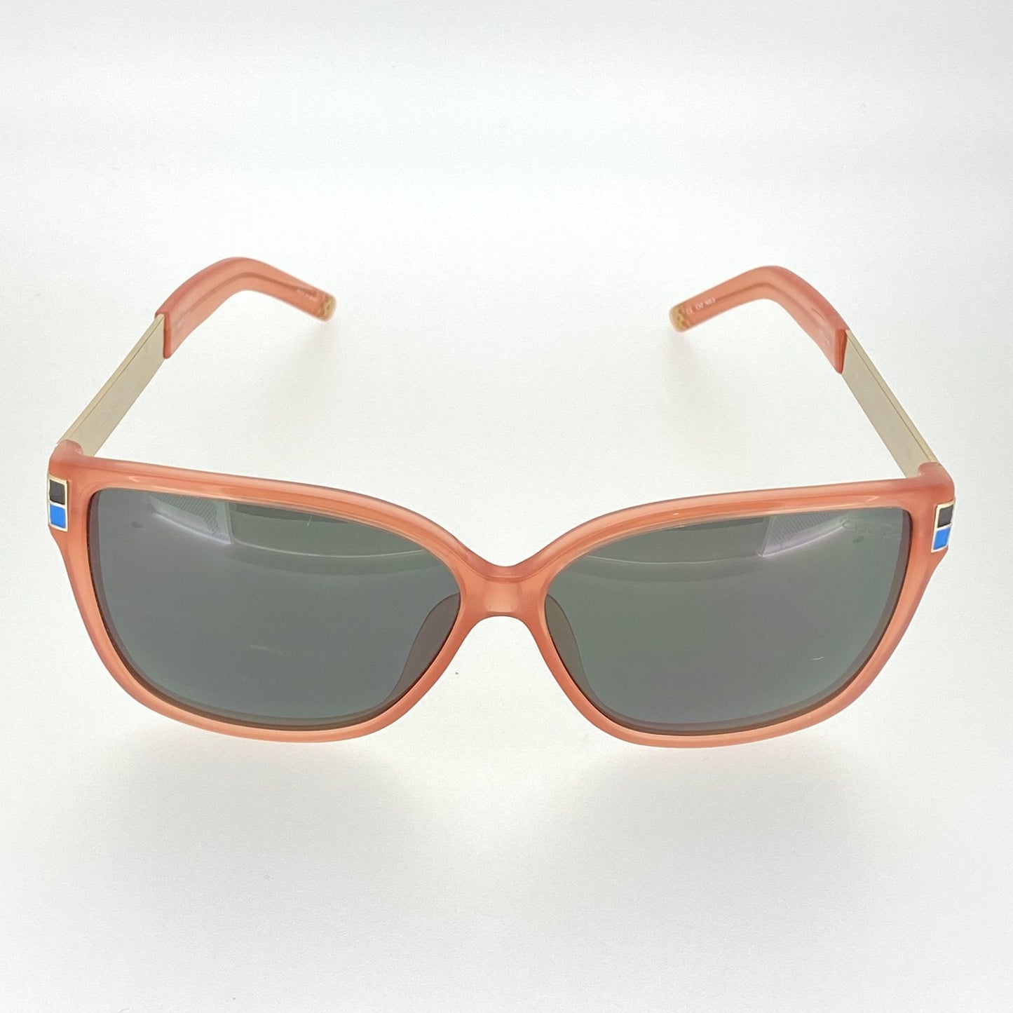 Oscar De La Renta Sunglasses Oversized Orange and Green