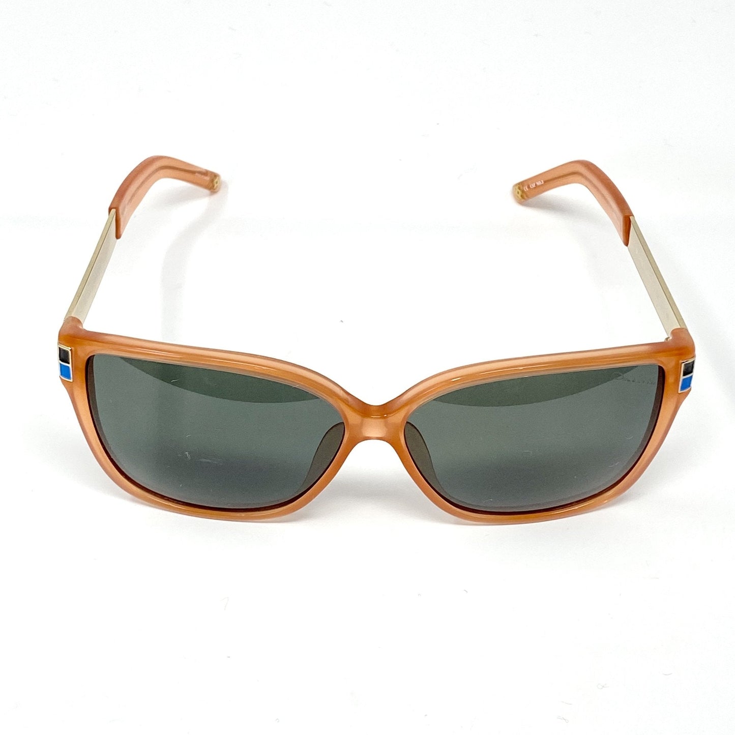 Oscar De La Renta Sunglasses Oversized Orange and Green