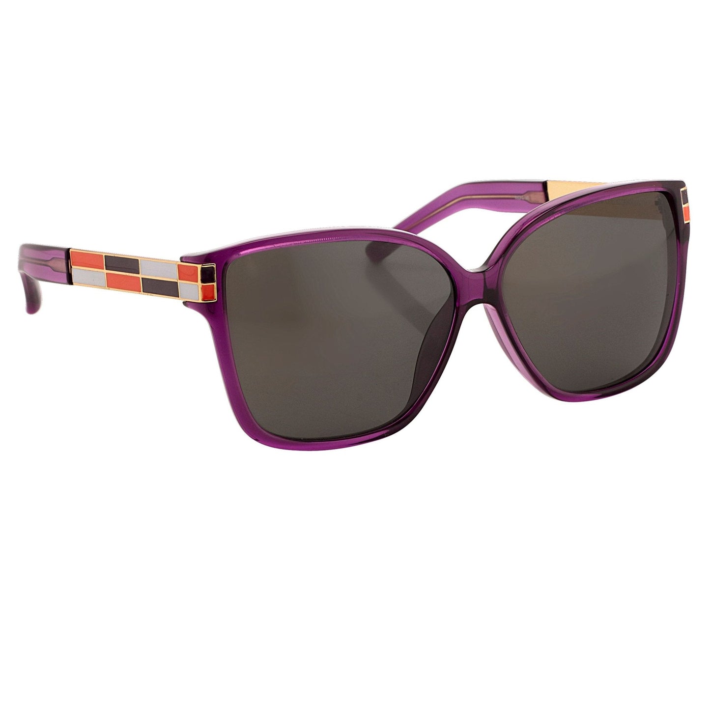 Oscar De La Renta Sunglasses Oversized Purple and Green