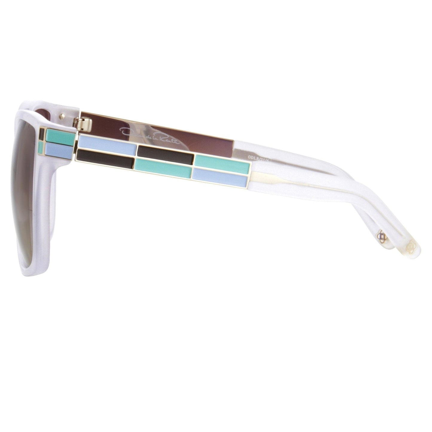 Oscar De La Renta Sunglasses Oversized White and Green