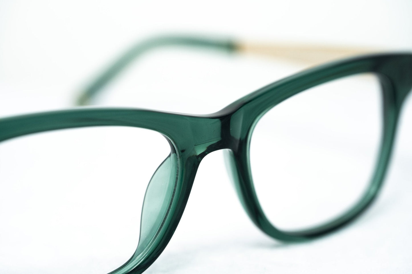 Oscar De La Renta Eyeglasses Rectangle Green and Clear