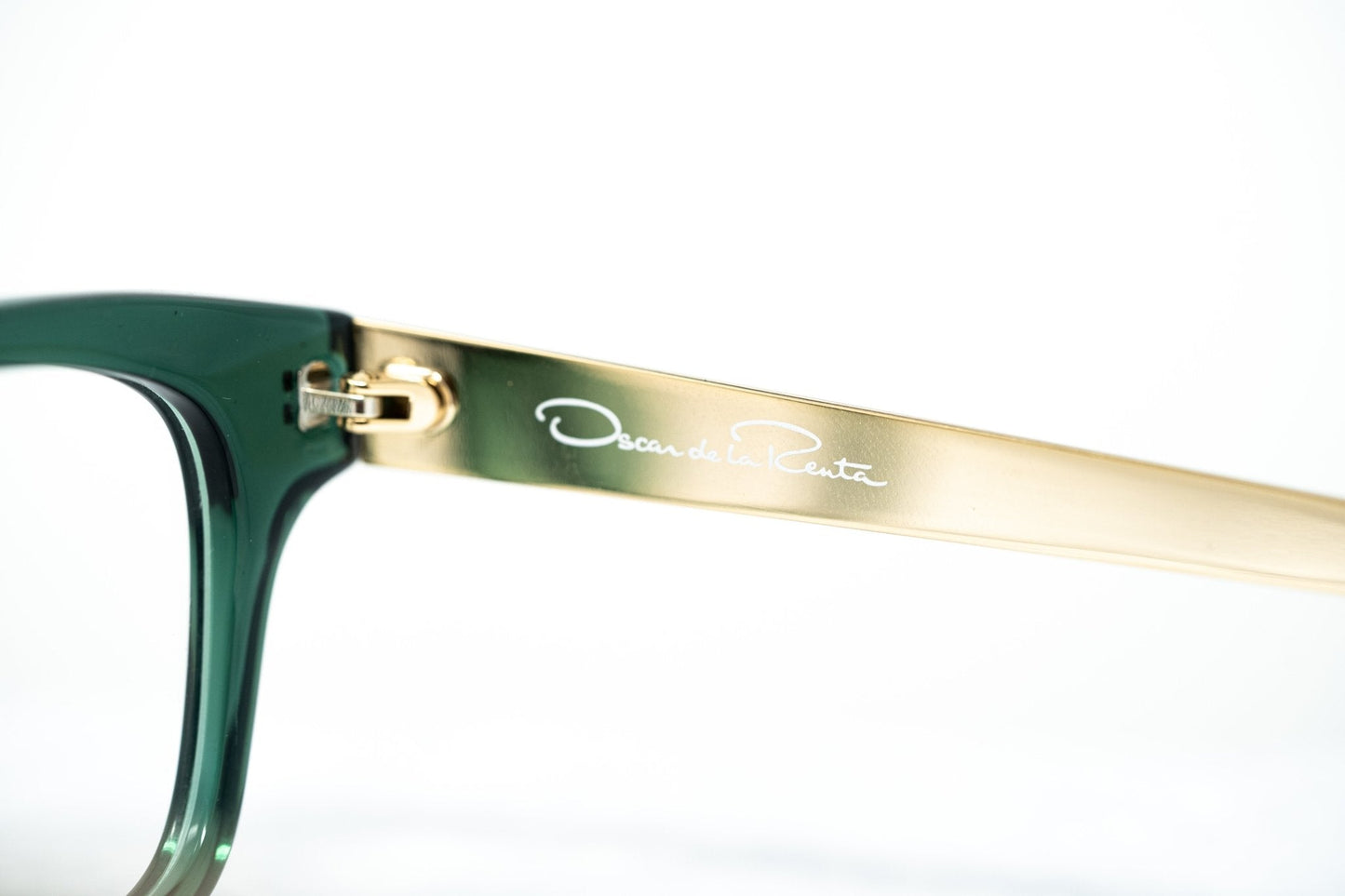 Oscar De La Renta Eyeglasses Rectangle Green and Clear