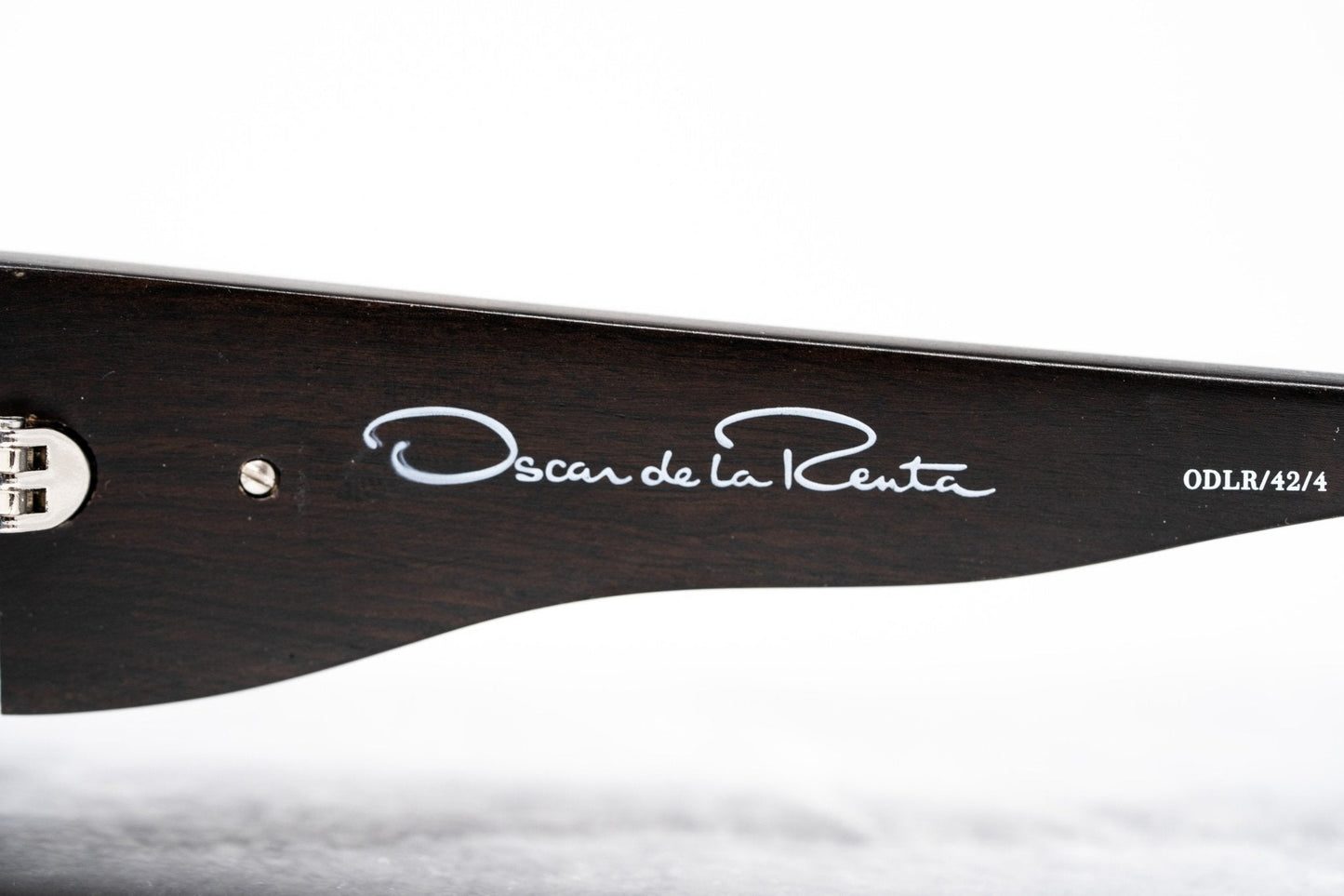 Oscar De La Renta Eyeglasses D-Frame Blue Brown and Clear