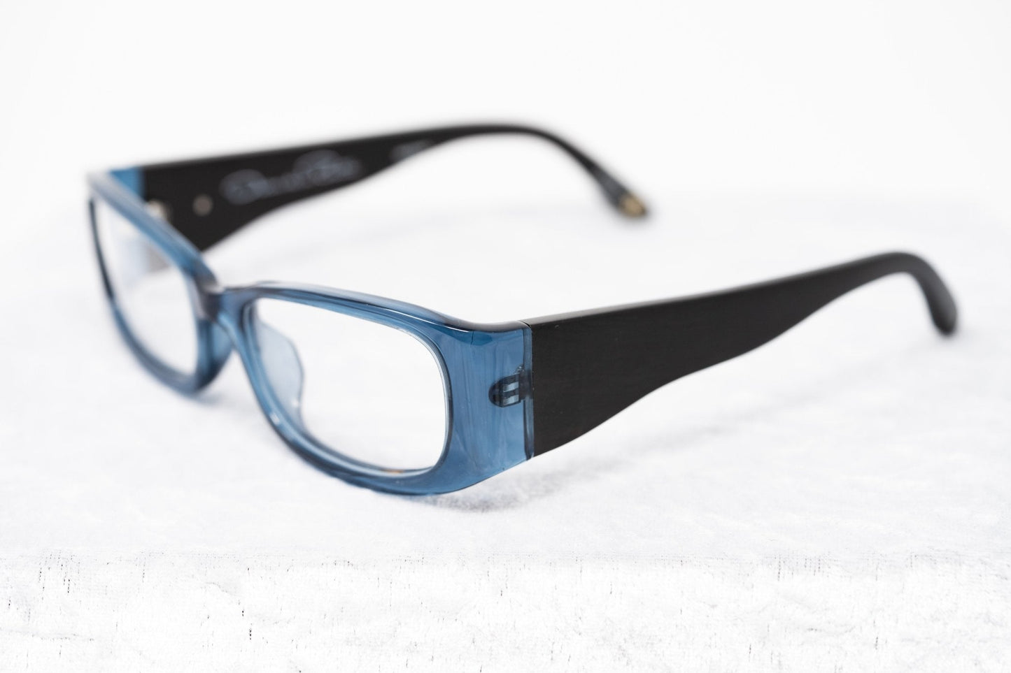 Oscar De La Renta Eyeglasses D-Frame Blue Brown and Clear