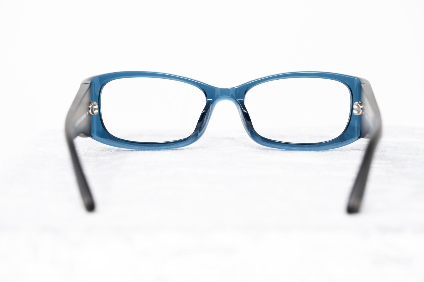Oscar De La Renta Eyeglasses D-Frame Blue Brown and Clear