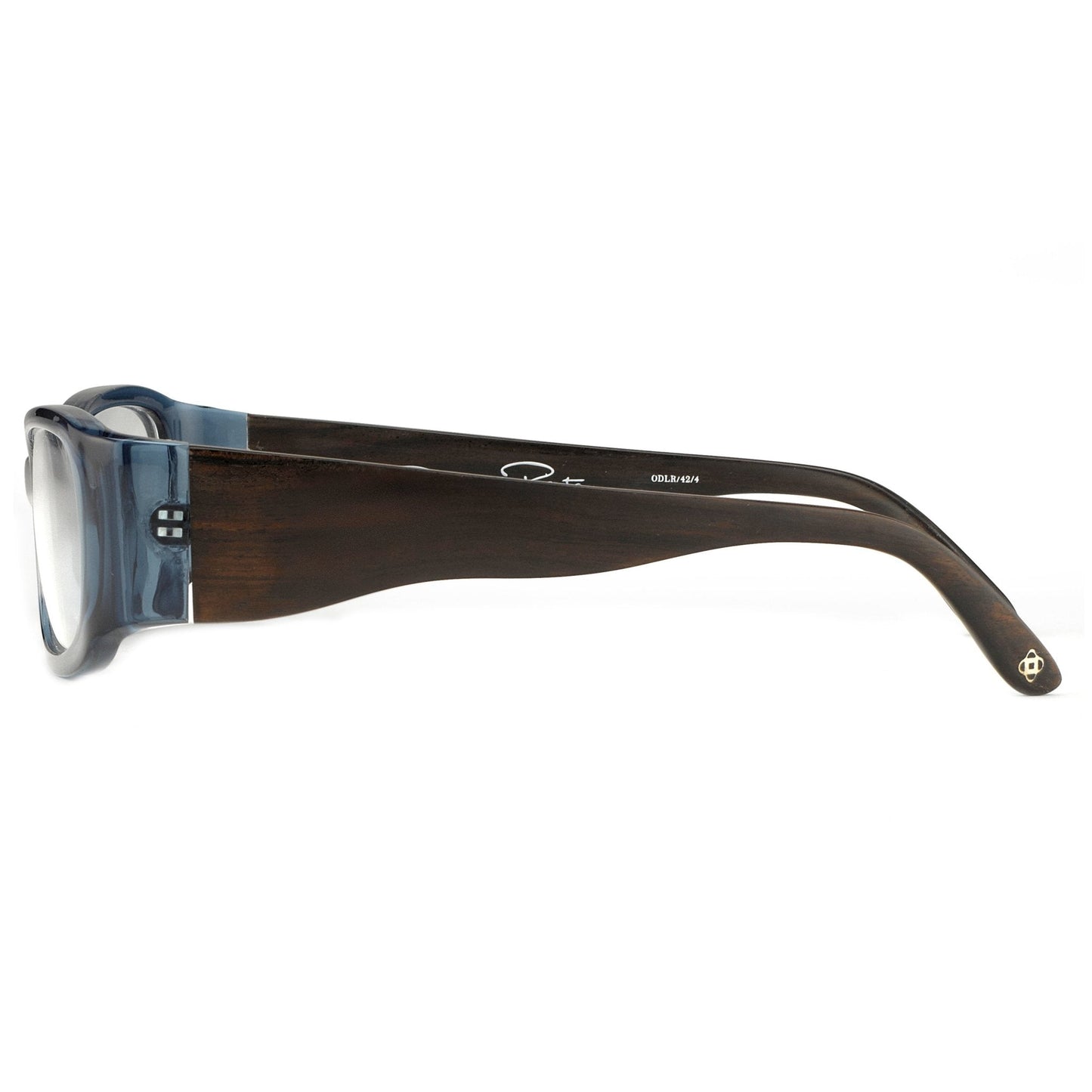 Oscar De La Renta Eyeglasses D-Frame Blue Brown and Clear