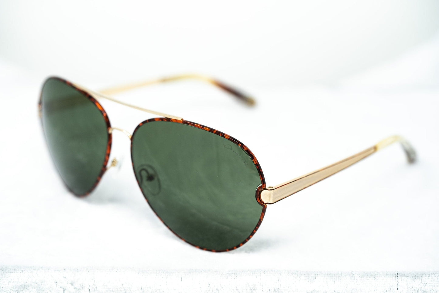 Oscar De La Renta Sunglasses Amber and Green