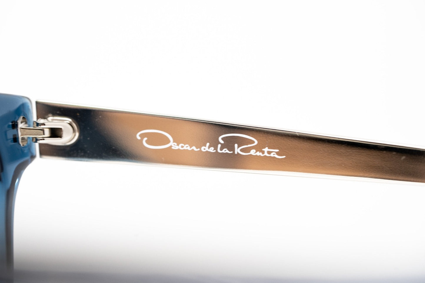Oscar De La Renta Eyeglasses D-Frame Blue and Clear
