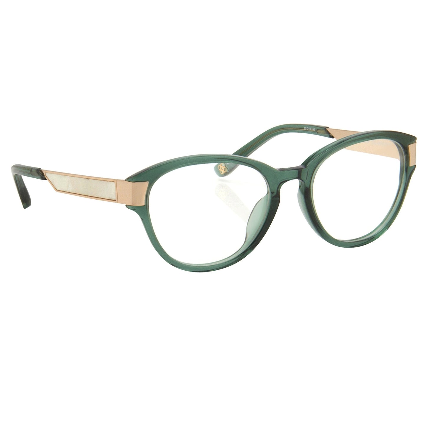 Oscar De La Renta Eyeglasses Oval Green and Clear
