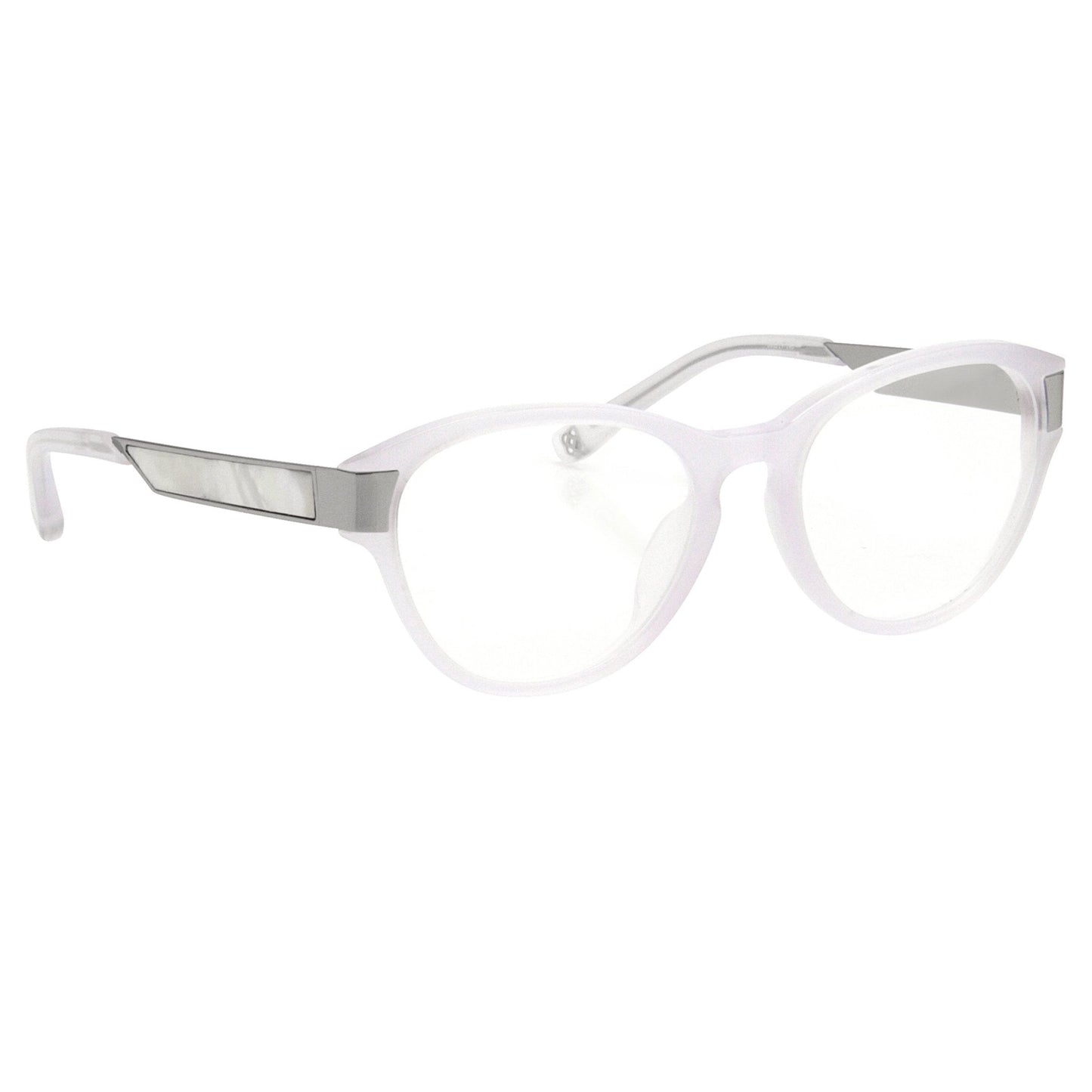 Oscar De La Renta Eyeglasses Oval Ivory White and Clear
