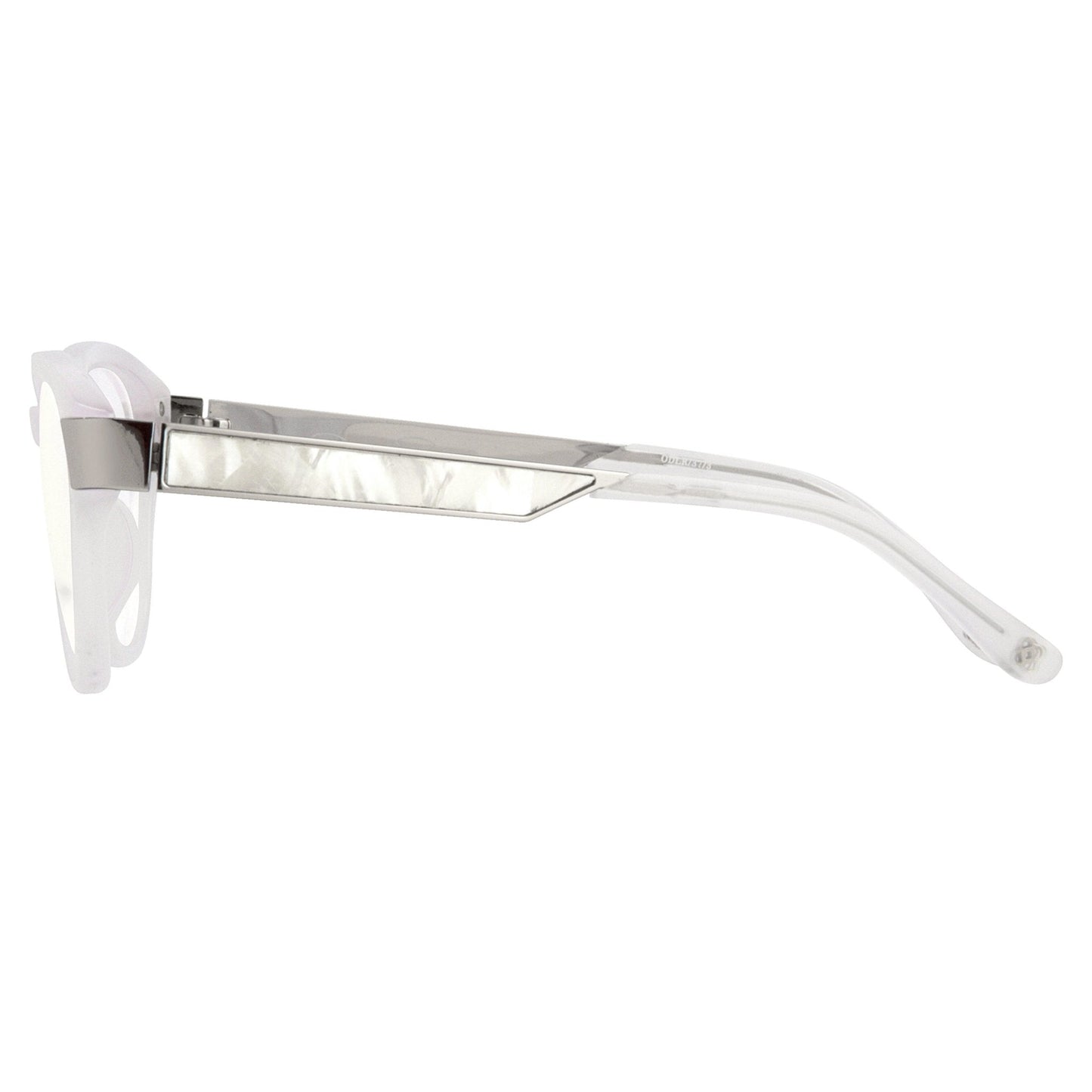 Oscar De La Renta Eyeglasses Oval Ivory White and Clear