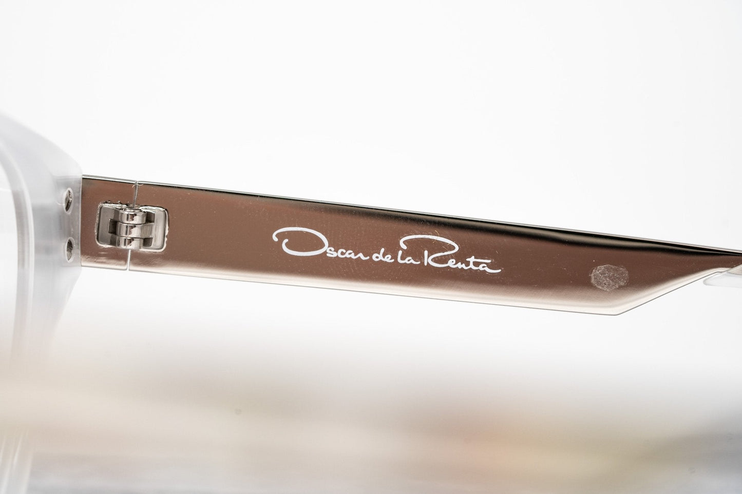 Oscar De La Renta Eyeglasses Oval Ivory White and Clear