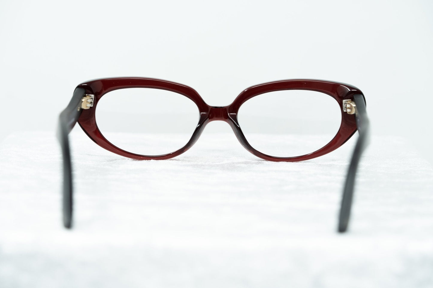 Oscar De La Renta Eyeglasses Oval Sandalwood Ruby and Clear