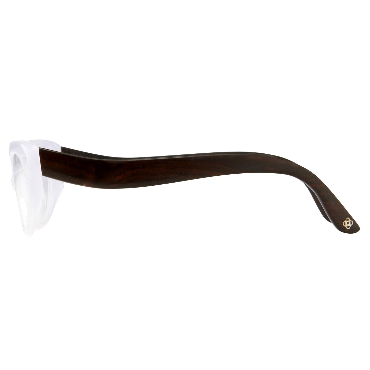 Oscar De La Renta Eyeglasses Sandalwood Cat Eye Ivory and Clear