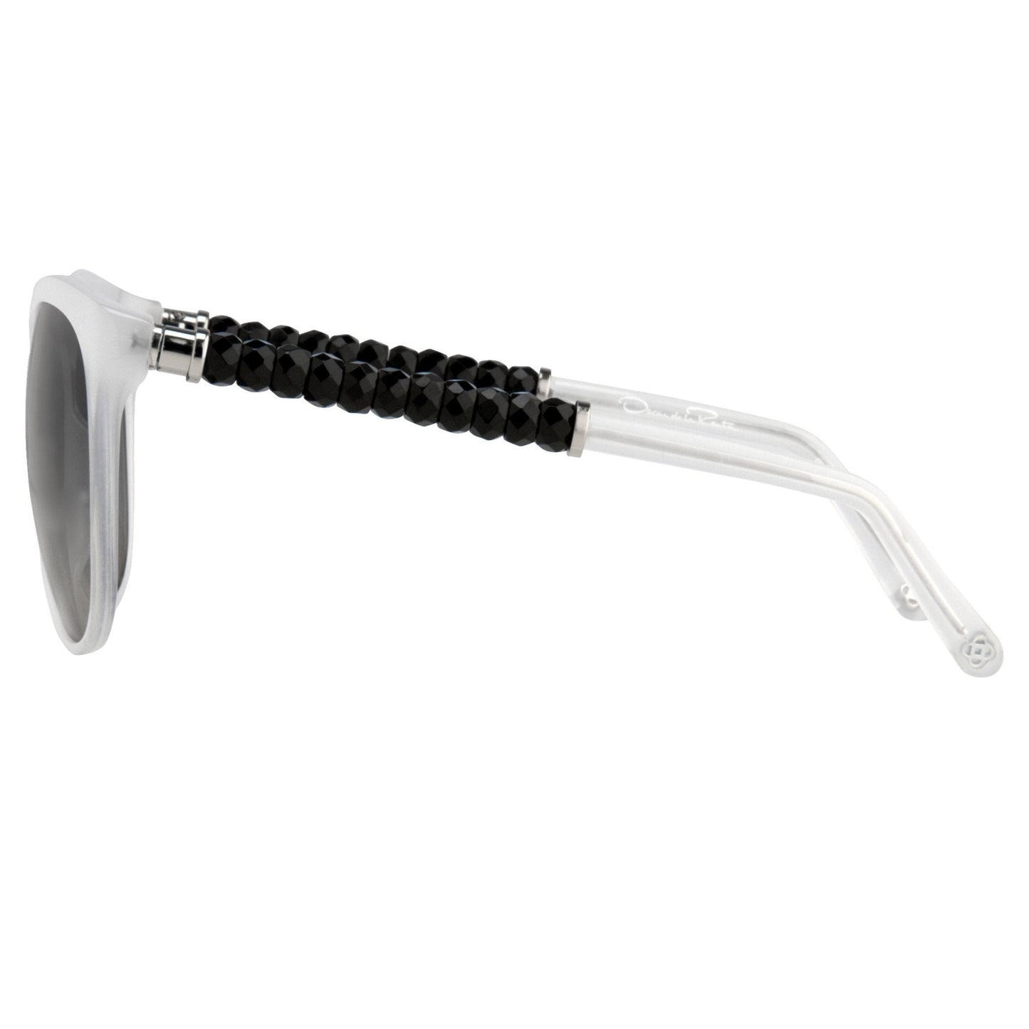 Oscar De La Renta Women Sunglasses Oversized Ivory and Grey