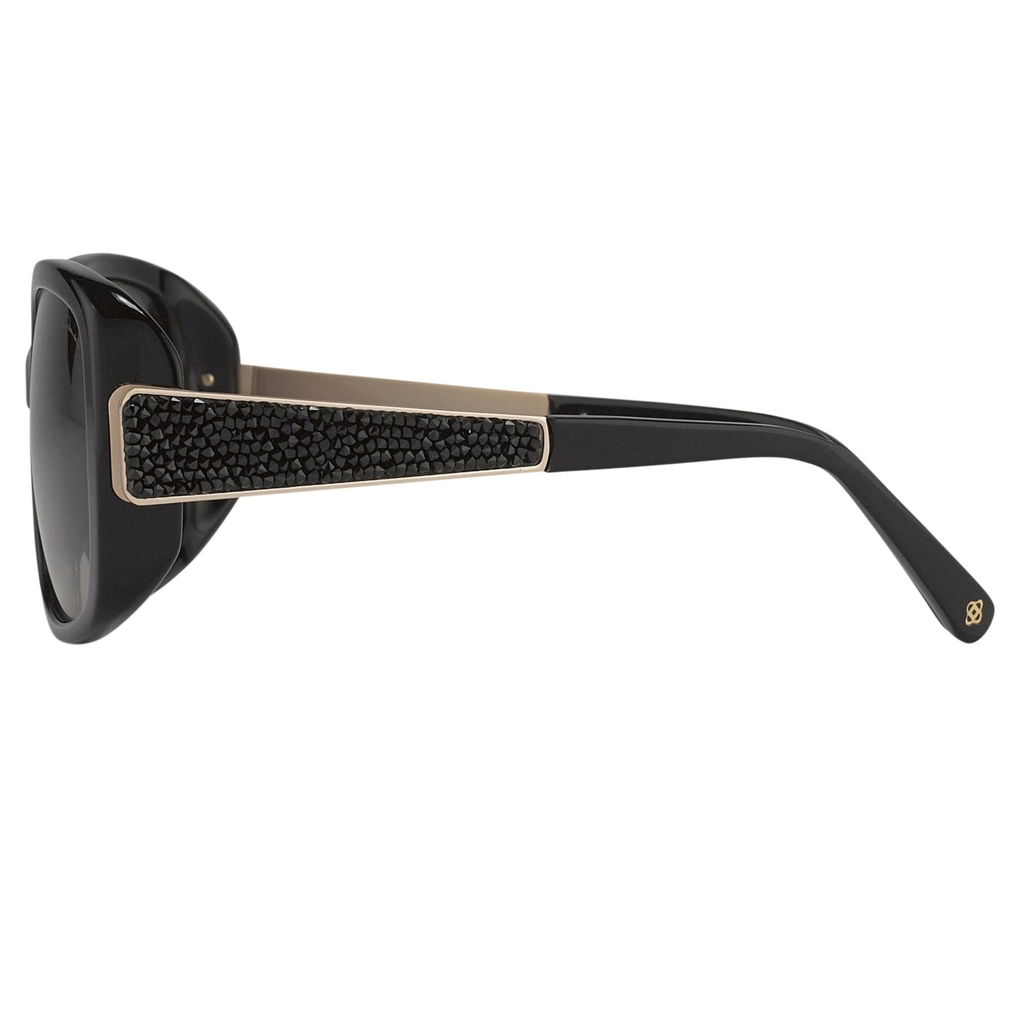 Oscar De La Renta Sunglasses Oversized Black and Grey Graduated