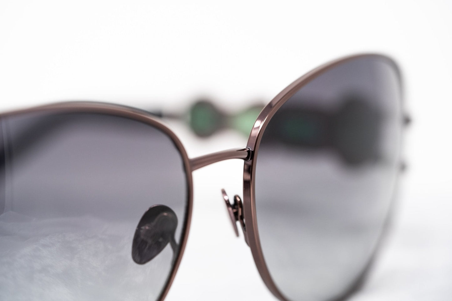 Oscar De La Renta Sunglasses Oval Bronze and Green