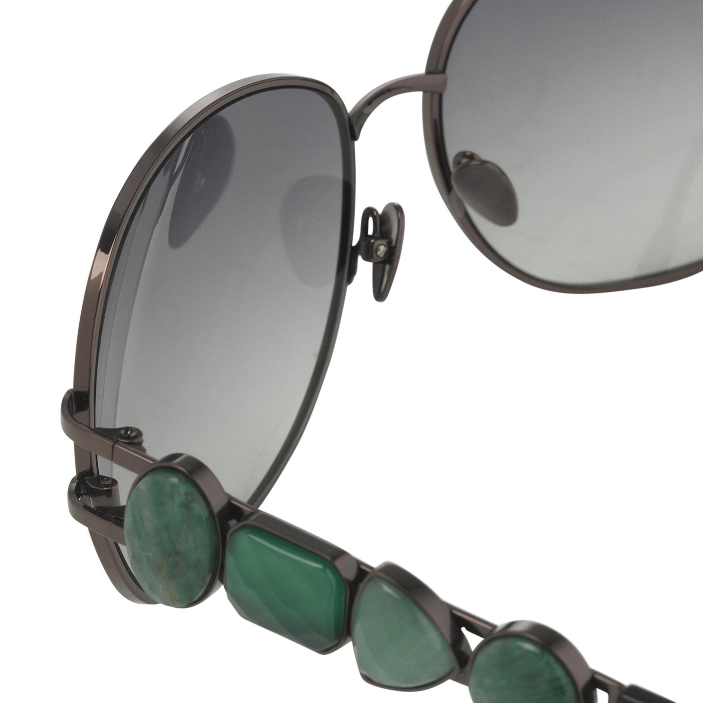Oscar De La Renta Sunglasses Oval Bronze and Green