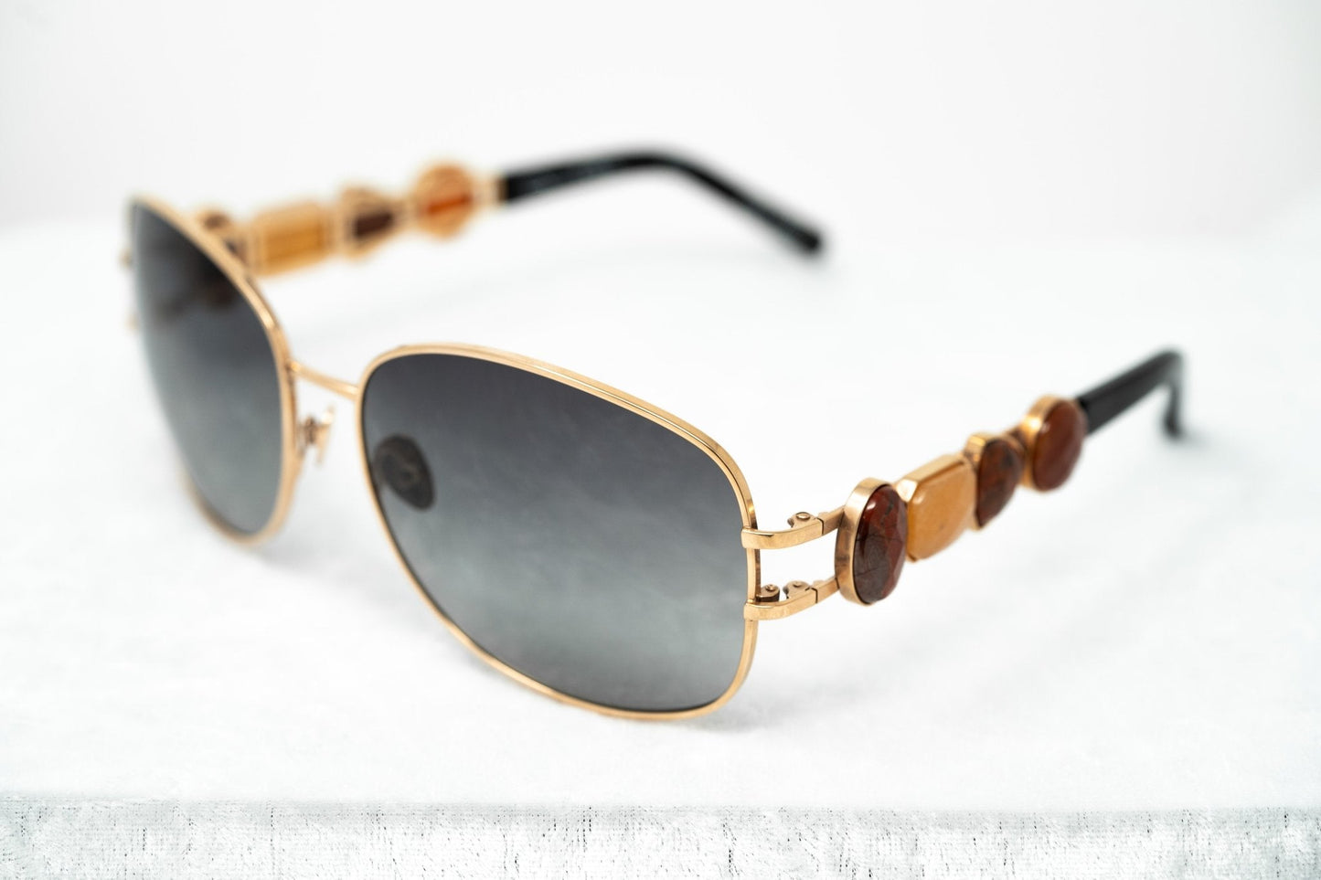 Oscar De La Renta Sunglasses Oval Rose Gold and Grey