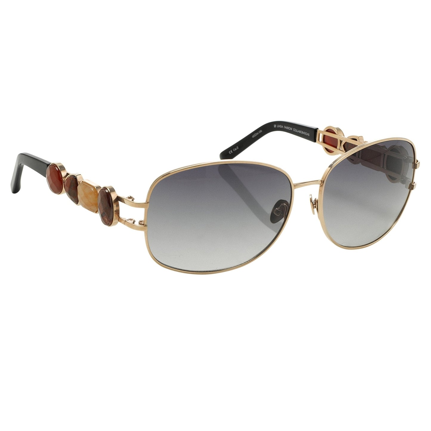 Oscar De La Renta Sunglasses Oval Rose Gold and Grey