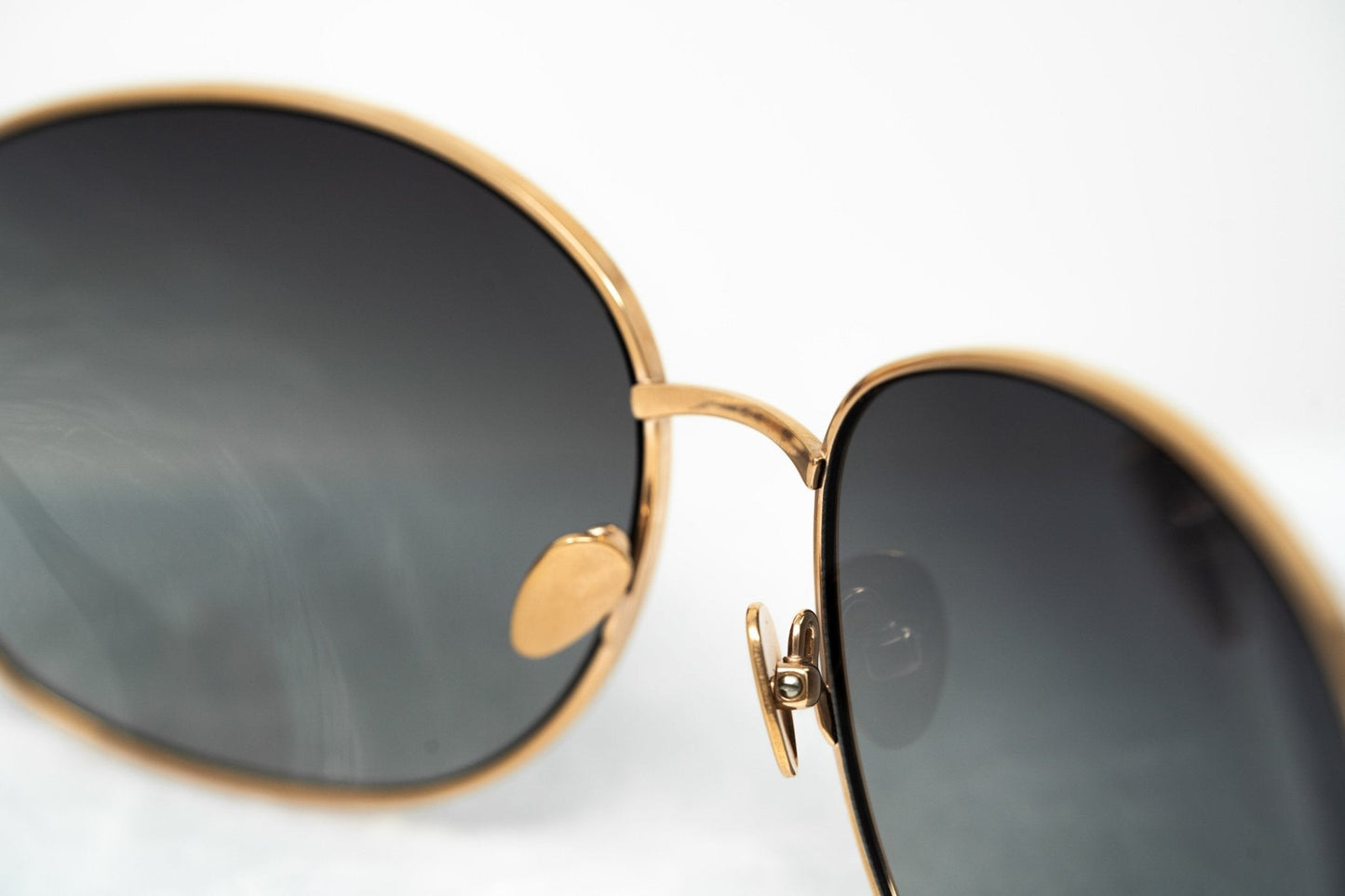 Oscar De La Renta Sunglasses Oval Rose Gold and Grey