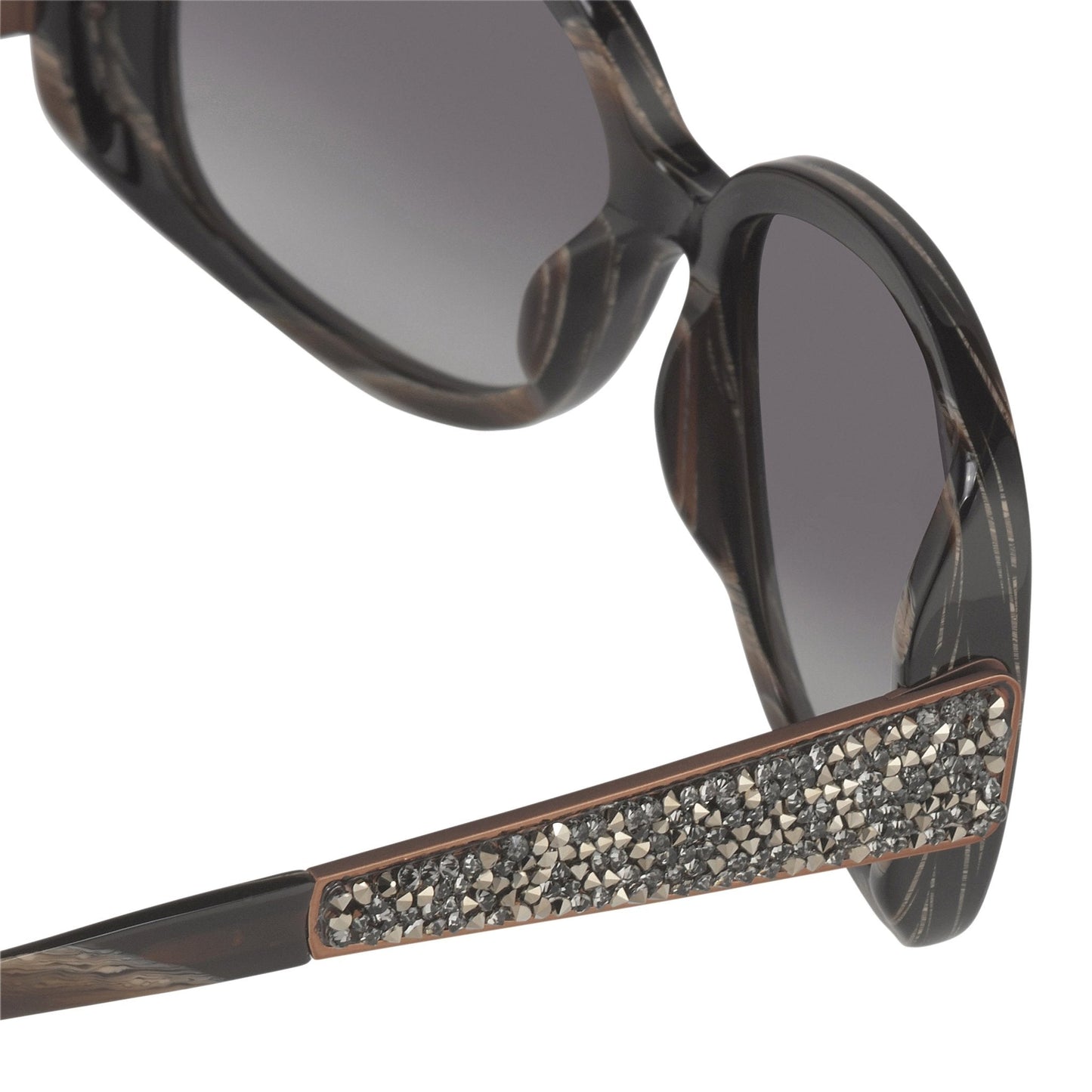 Oscar De La Renta Sunglasses Oversized Horn and Grey