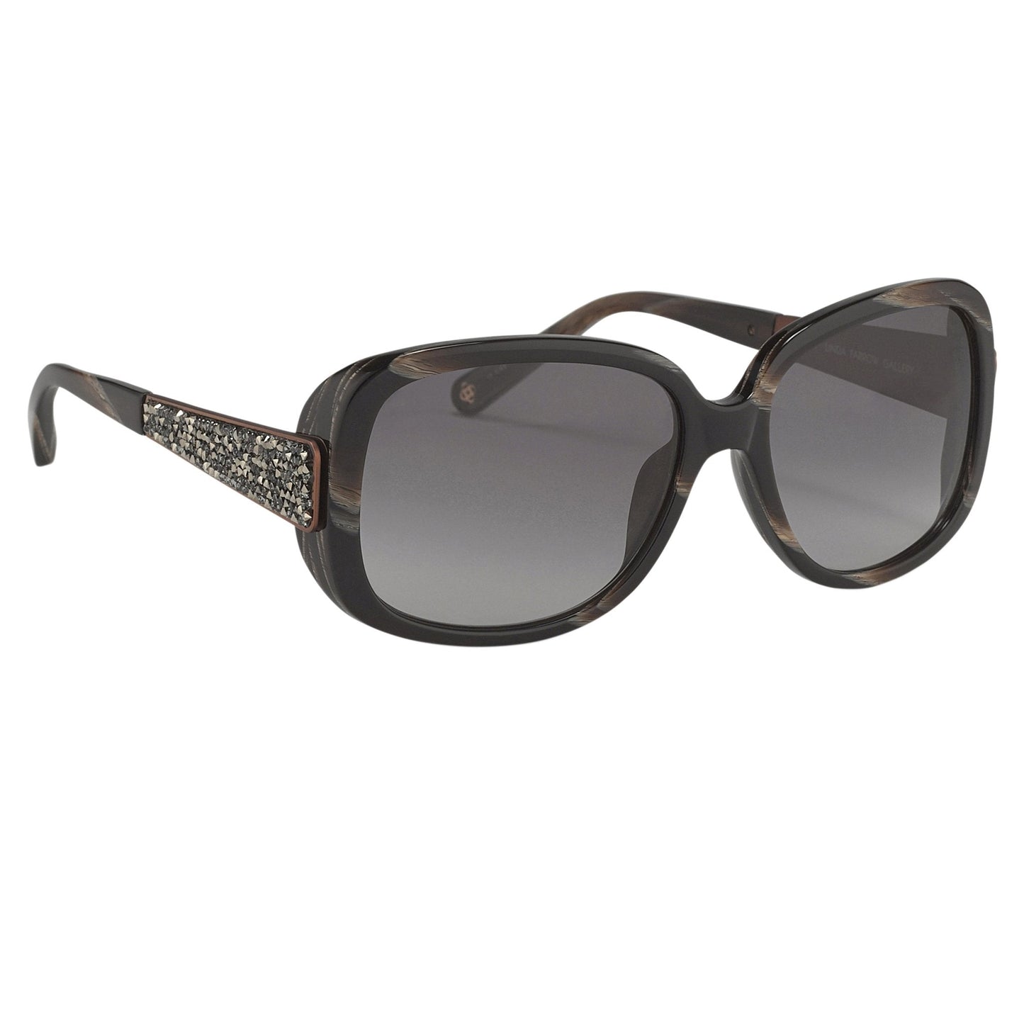 Oscar De La Renta Sunglasses Oversized Horn and Grey