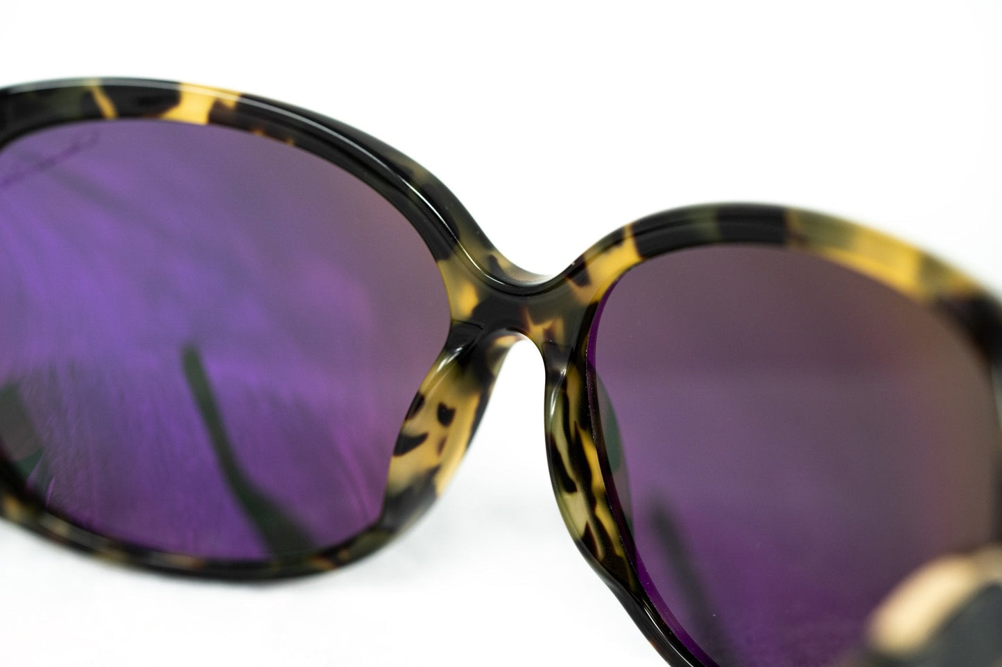 Oscar De La Renta Sunglasses Oversized Tortoise Shell and Grey