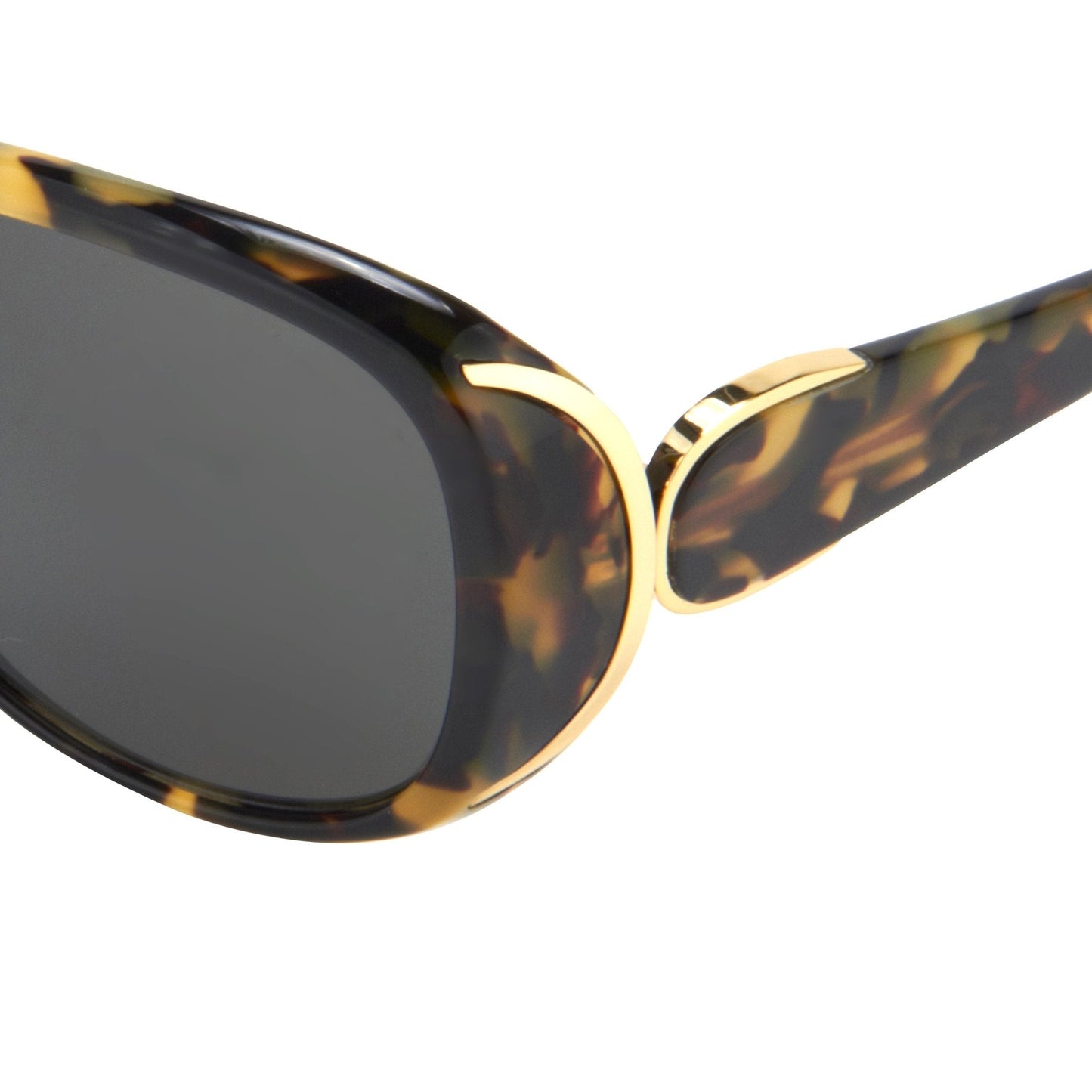 Oscar De La Renta Sunglasses Oversized Tortoise Shell and Grey