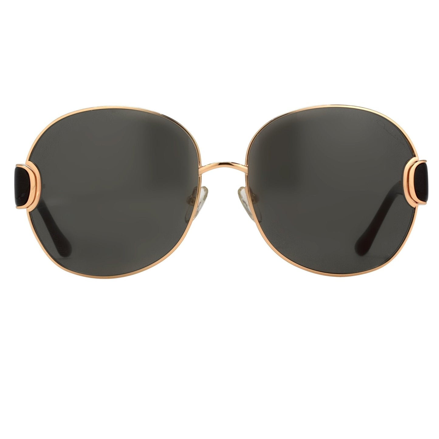 Oscar De La Renta Sunglasses Oversized Gold and Grey