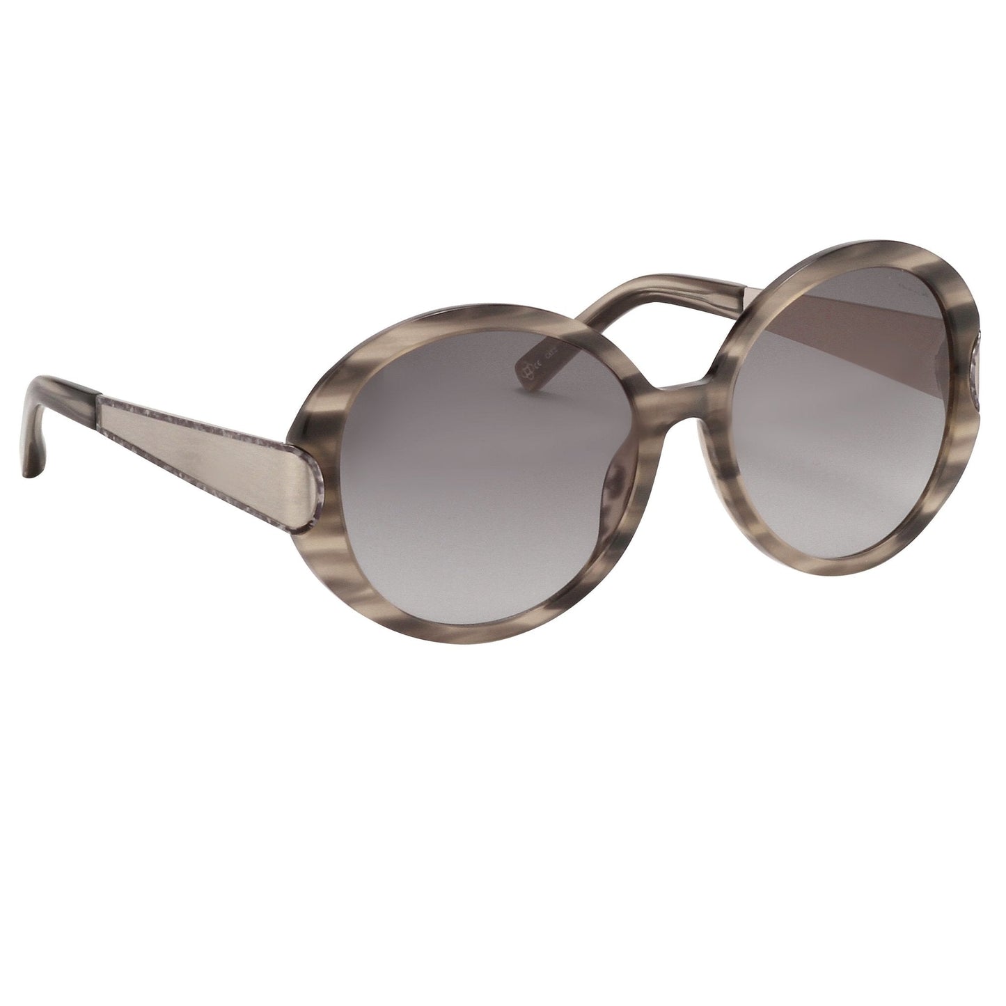 Oscar De La Renta Sunglasses Oversized Inky Horn and Grey
