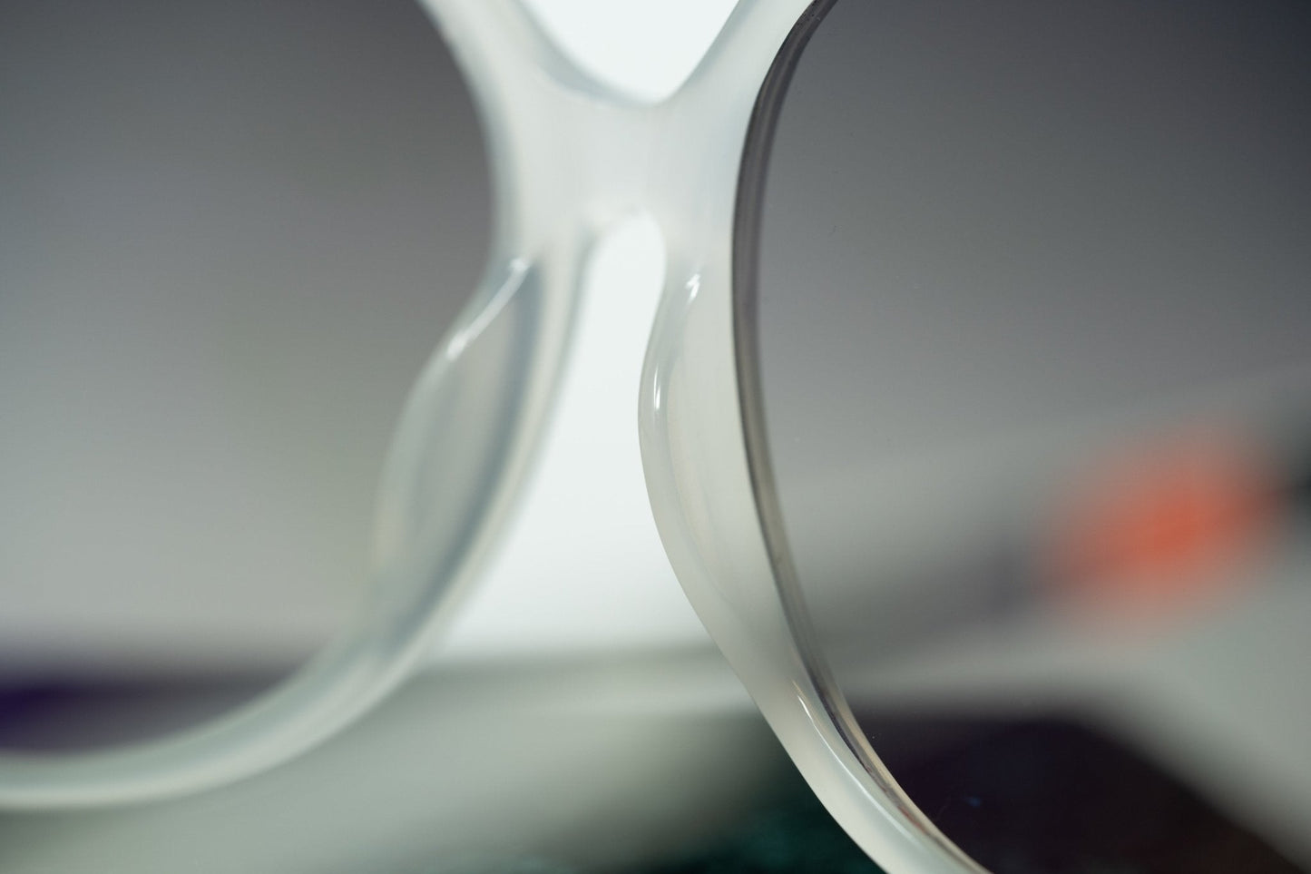 Oscar De La Renta Sunglasses Oversized Ivory and Grey