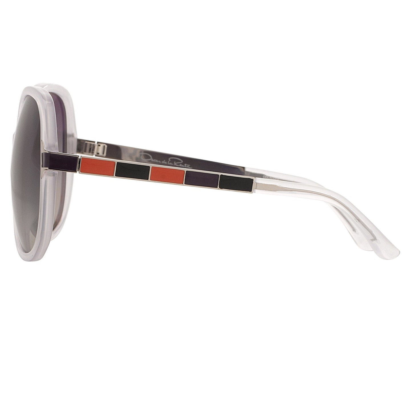 Oscar De La Renta Sunglasses Oversized Ivory and Grey