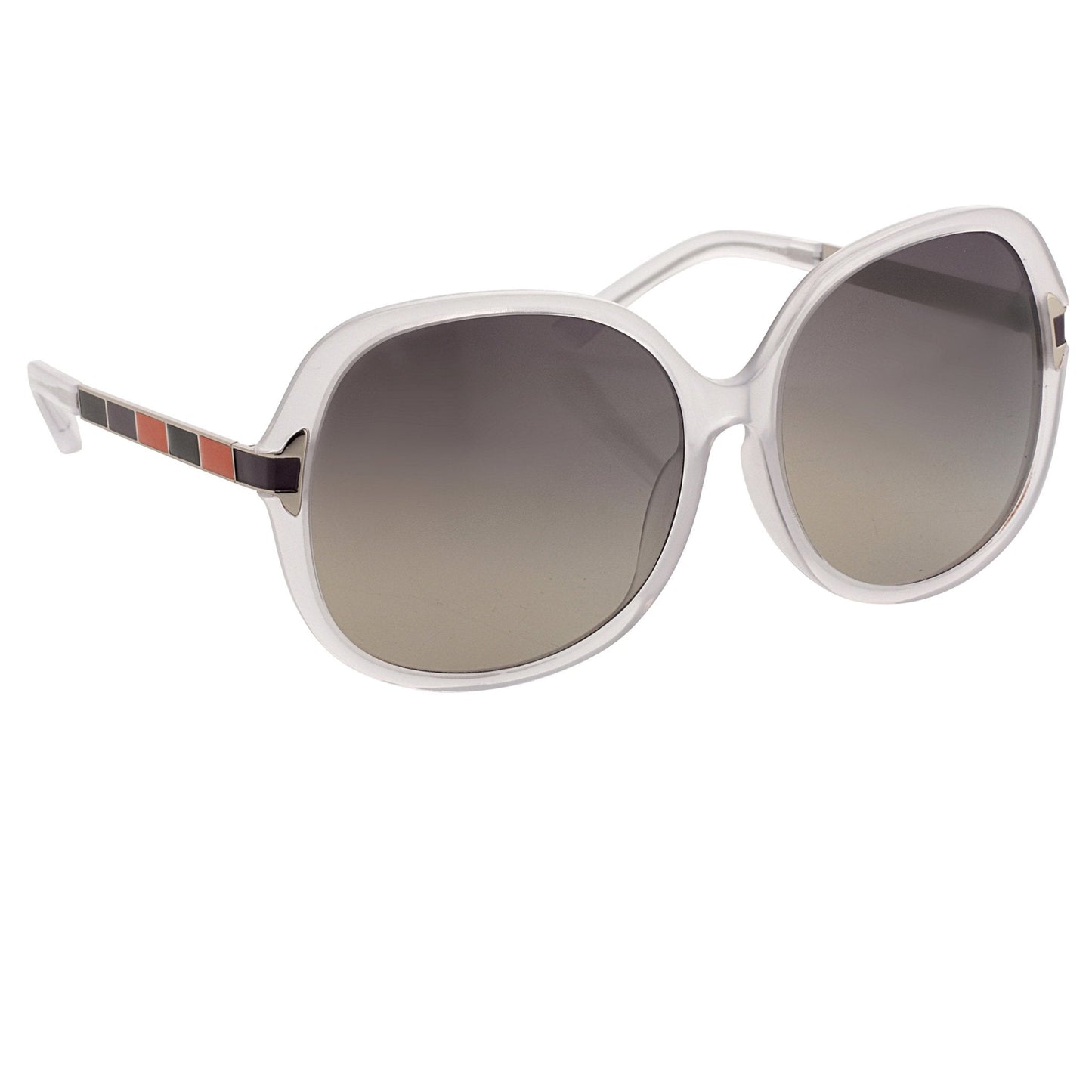 Oscar De La Renta Sunglasses Oversized Ivory and Grey