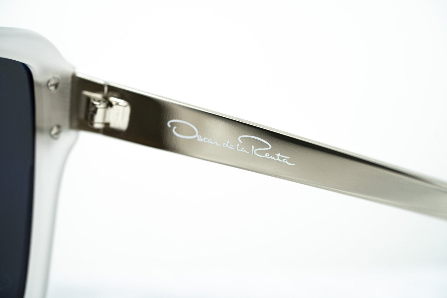 Oscar De La Renta Ladies Sunglasses Oversized Ivory and Grey ODLR27C3SUN