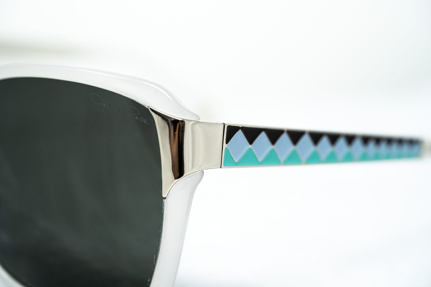 Oscar De La Renta Ladies Sunglasses Oversized Ivory and Grey ODLR27C3SUN
