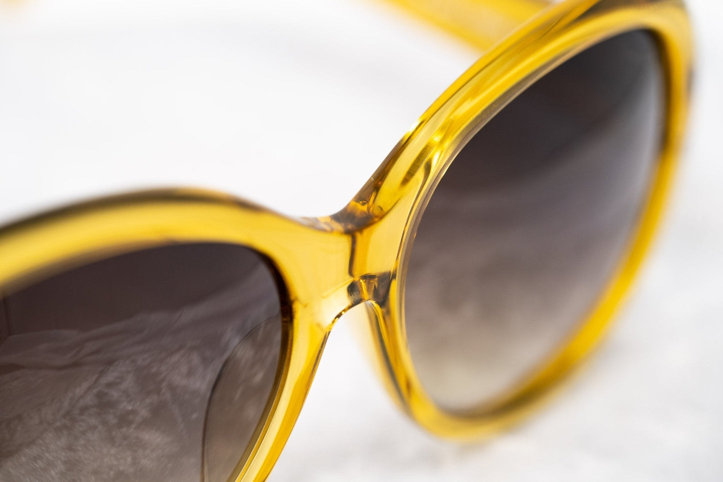 Oscar De La Renta Sunglasses Oversized Yellow and Brown
