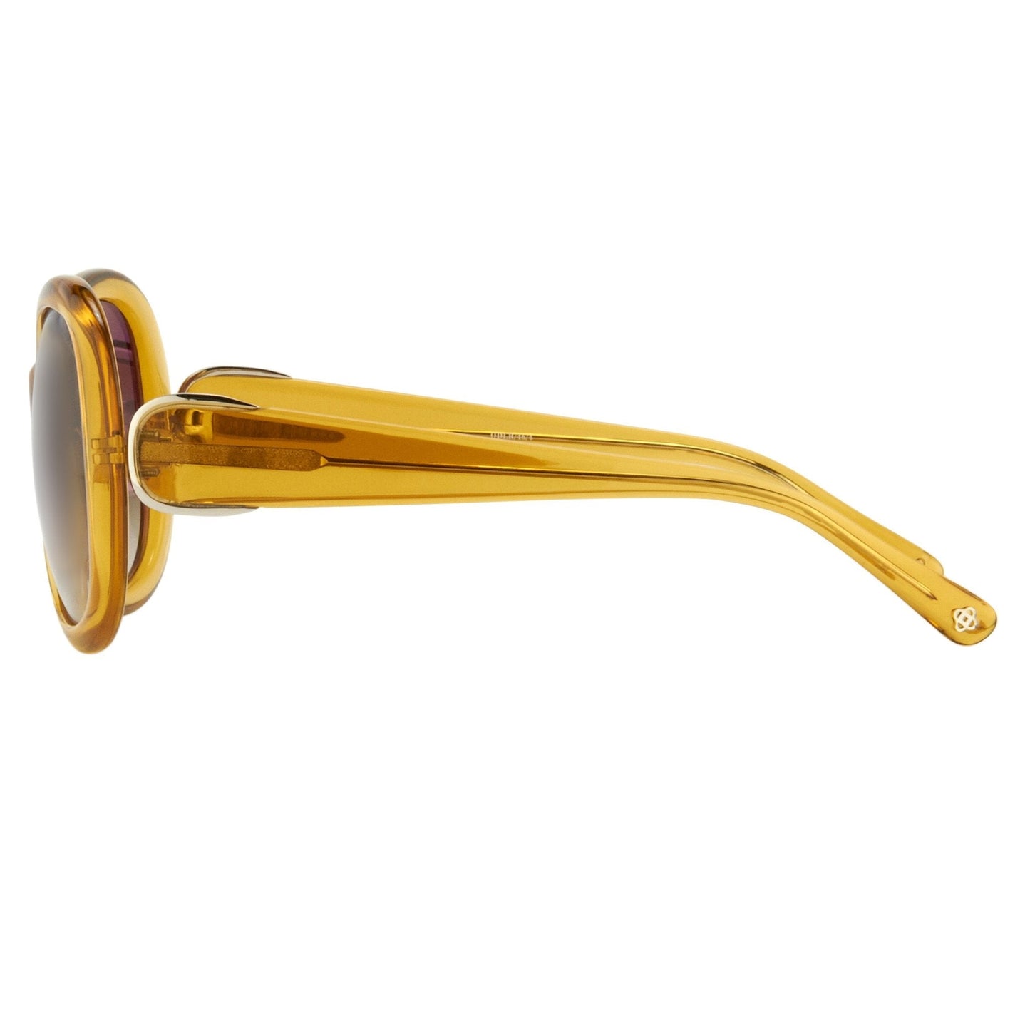 Oscar De La Renta Sunglasses Oversized Yellow and Brown