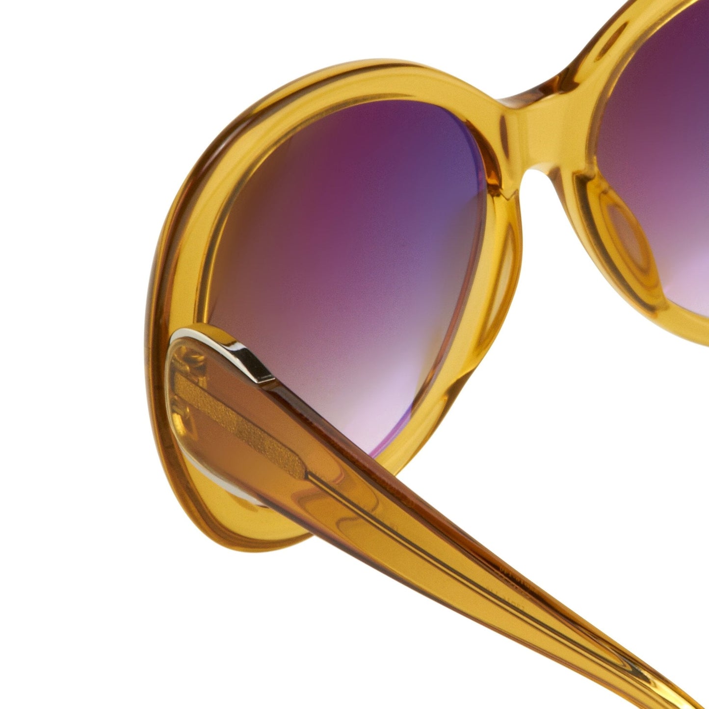 Oscar De La Renta Sunglasses Oversized Yellow and Brown