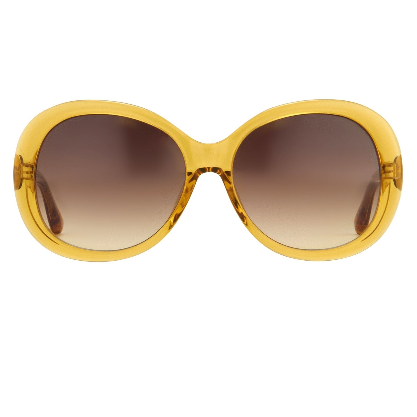 Oscar De La Renta Sunglasses Oversized Yellow and Brown