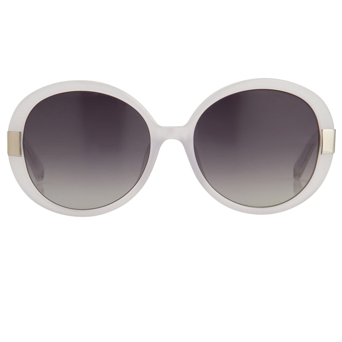 Oscar De La Renta Sunglasses Round Ivory and Grey