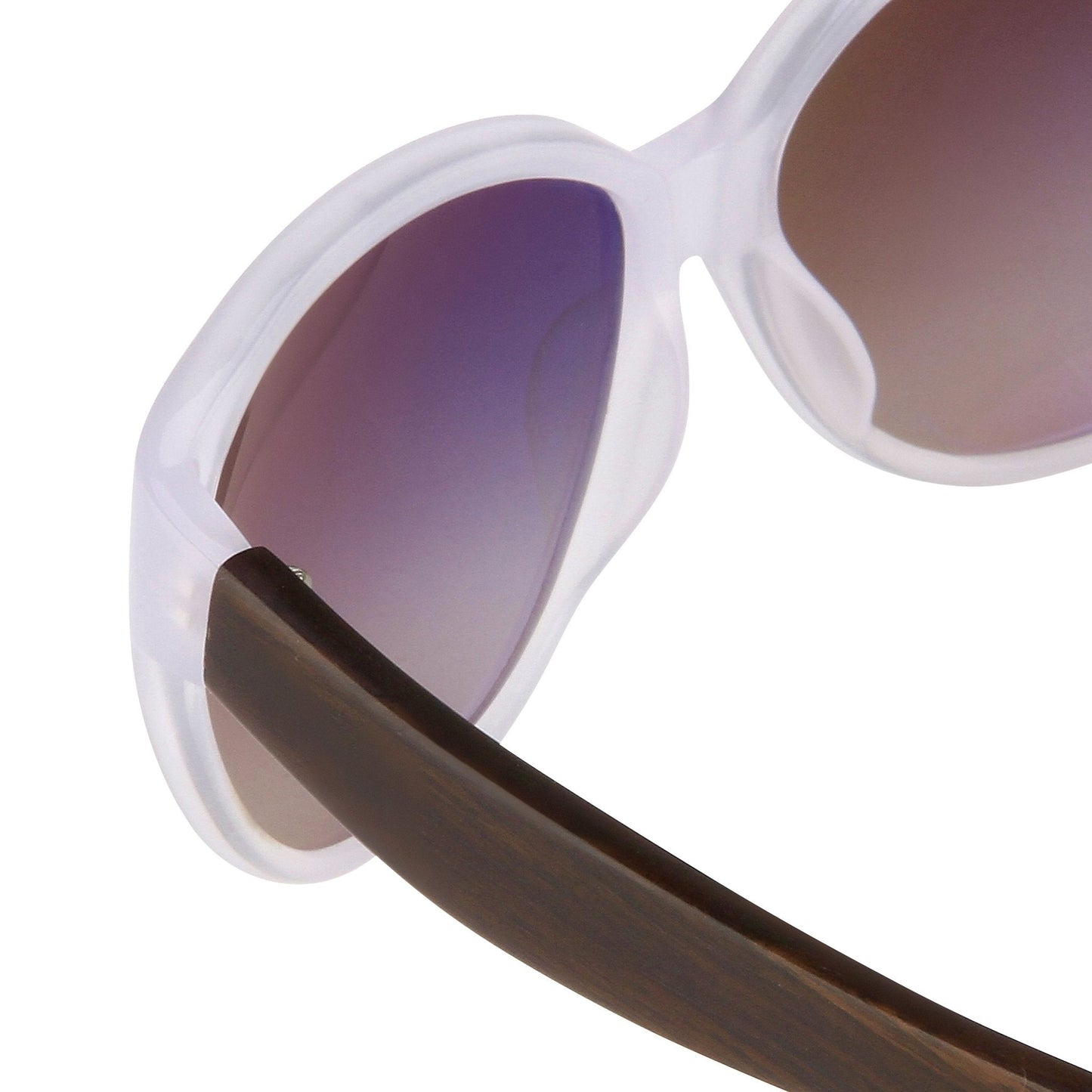 Oscar De La Renta Sunglasses Oval Ivory and Grey Lenses