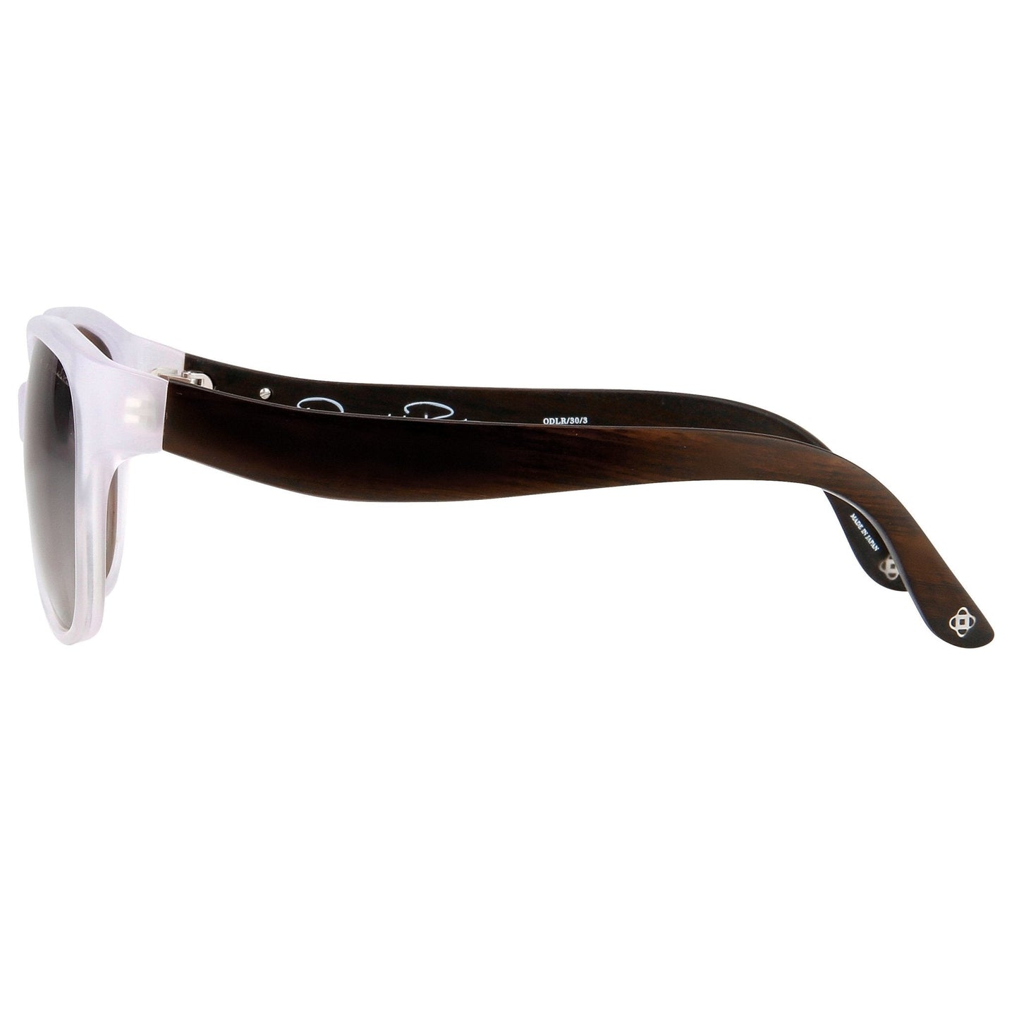 Oscar De La Renta Sunglasses Oval Ivory and Grey Lenses