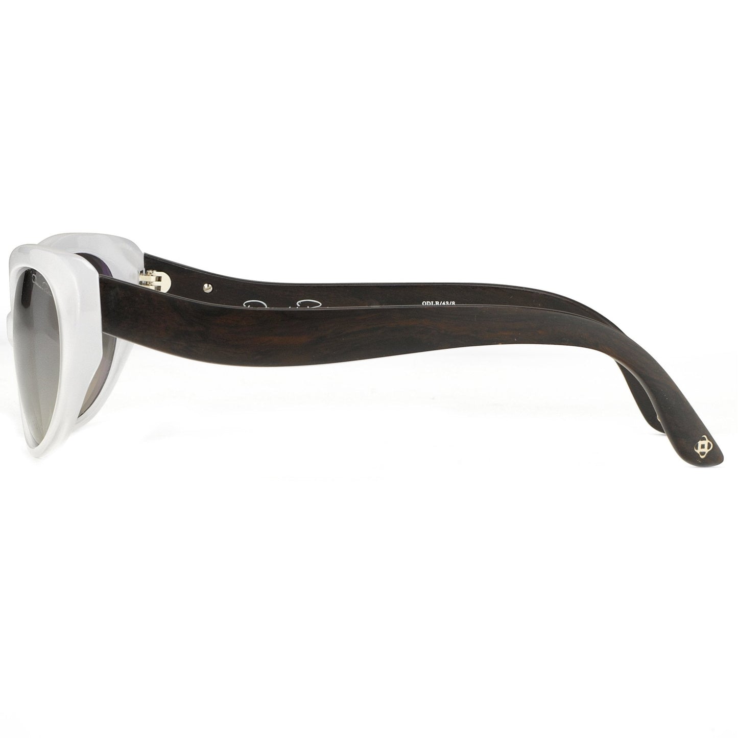 Oscar De La Renta Sunglasses Oval Ivory and Grey