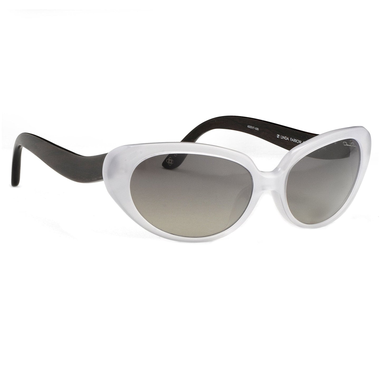 Oscar De La Renta Sunglasses Oval Ivory and Grey